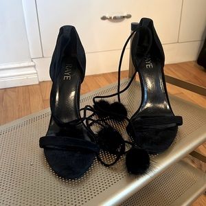 RAYE - Bryce Mink Fur Heel in Black 9.5 WMN